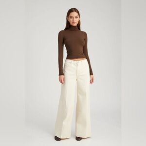 SPRWMN white culotte denim pants